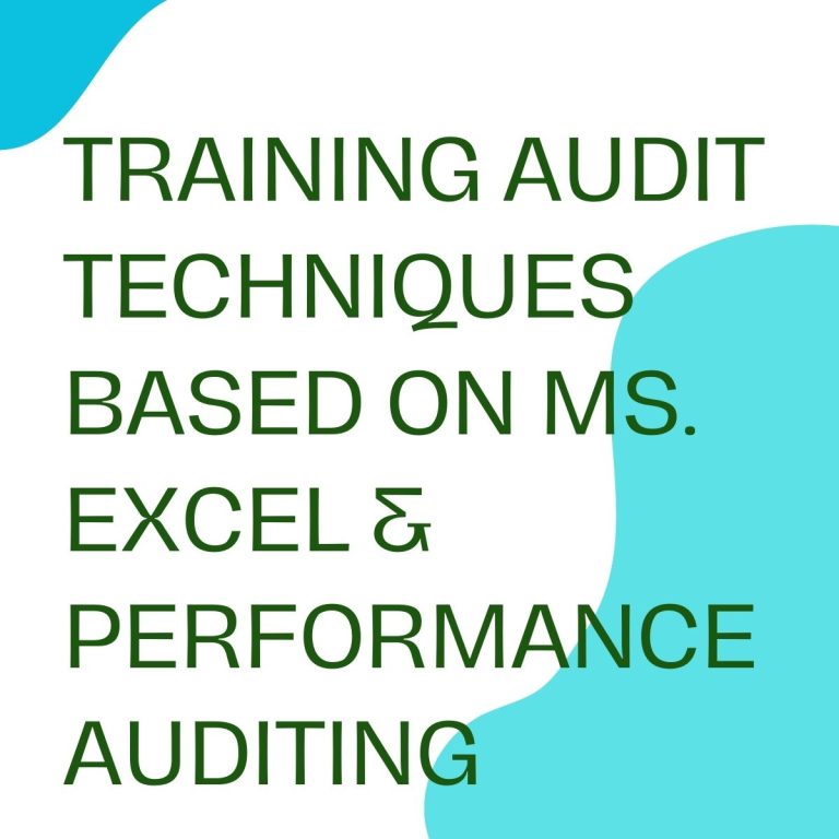 pelatihan AUDIT TECHNIQUES BASED ON MS. EXCEL & PERFORMANCE AUDITING di jakarta