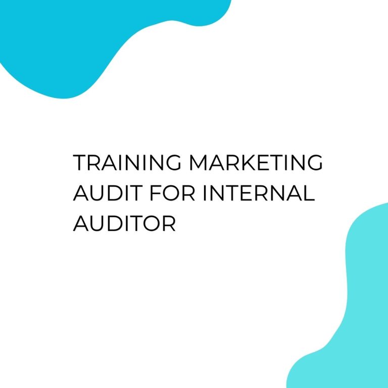 pelatihan MARKETING AUDIT FOR INTERNAL AUDITOR di jakarta
