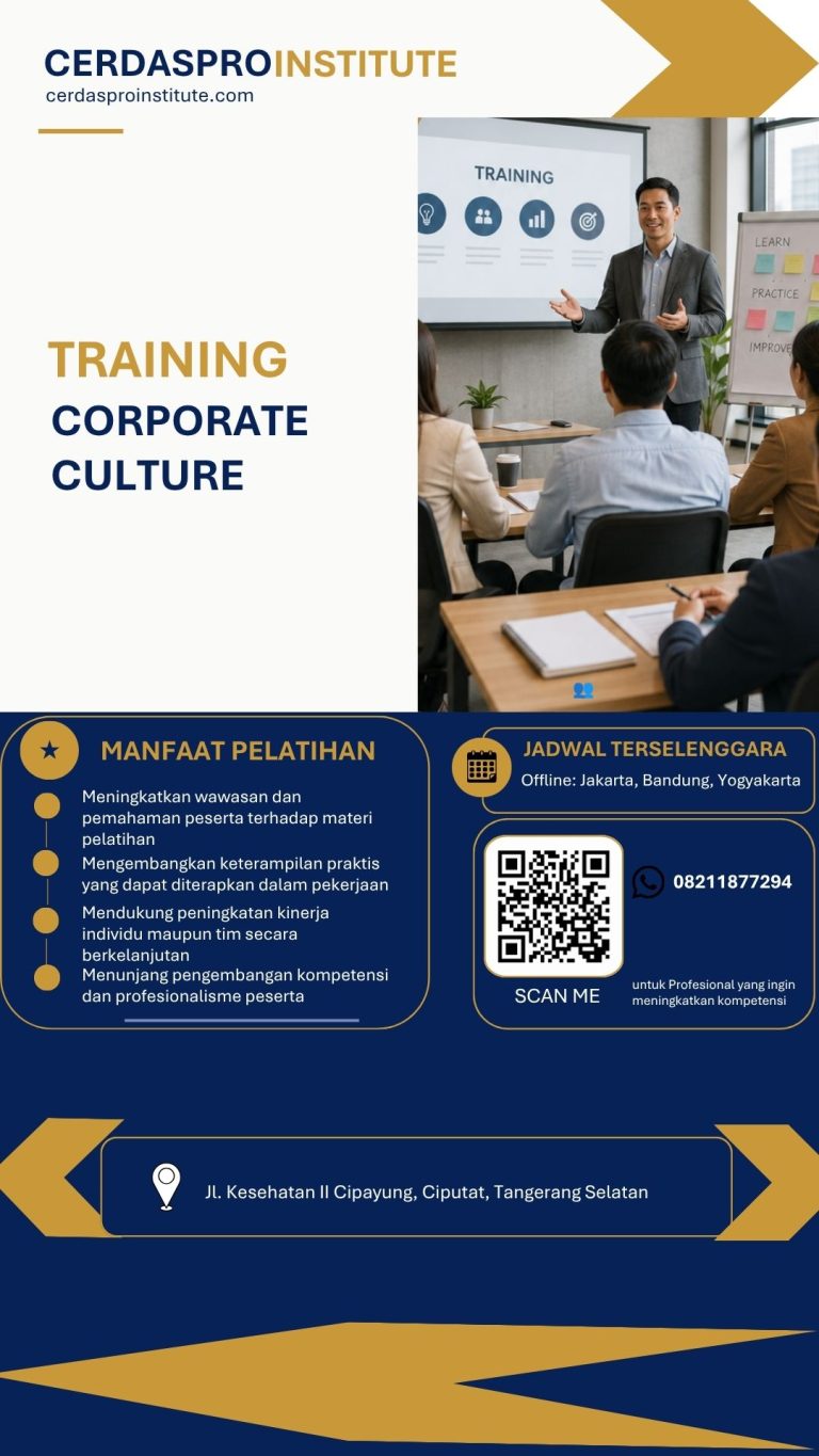 pelatihan CORPORATE CULTURE di jakarta
