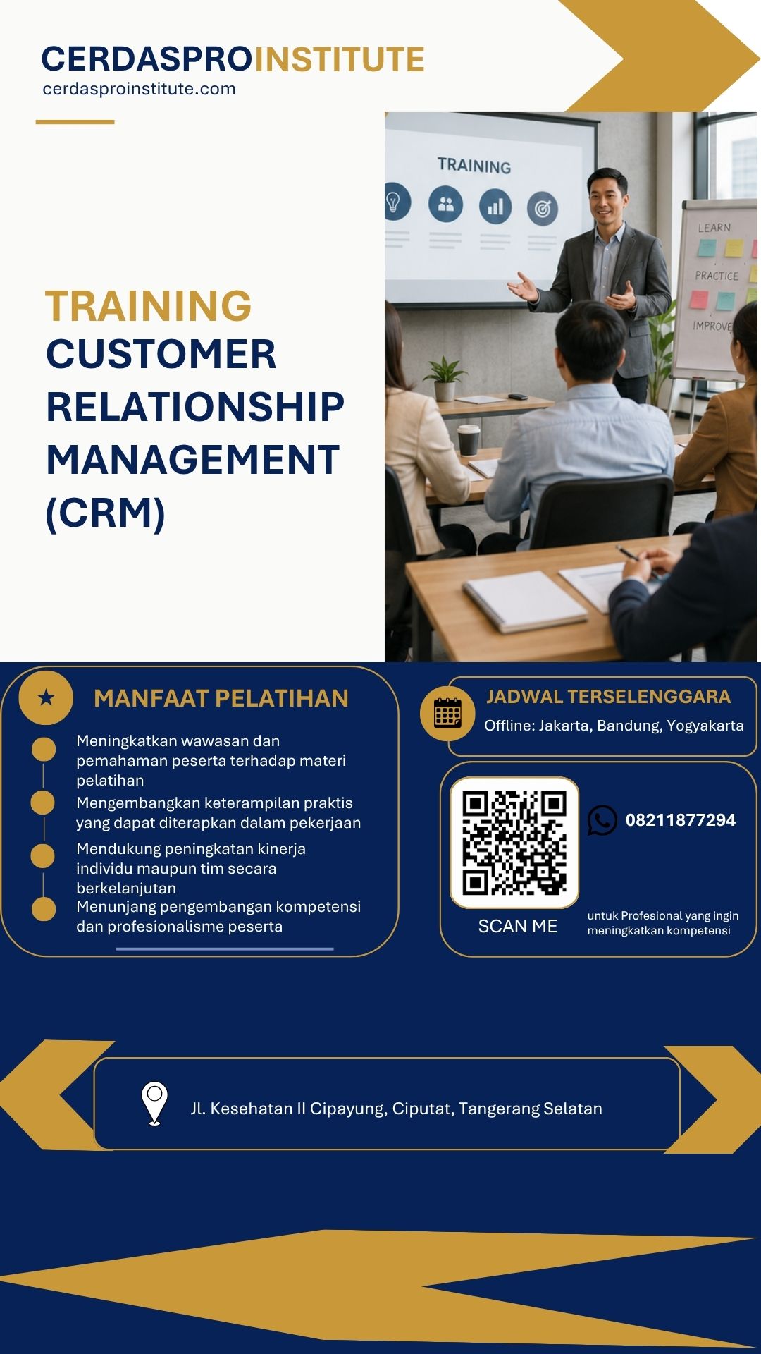 pelatihan CUSTOMER RELATIONSHIP MANAGEMENT (CRM) di jakarta